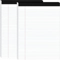 2Packs Legal Pads 8.5 x 11 Inch, 50Sheets/Pack, College Ruled & Perforated White Writing Pads, Pads of Paper 8.5 x 11, Lined Note Pads with Sturdy Backing for Office, Business & School Supplies