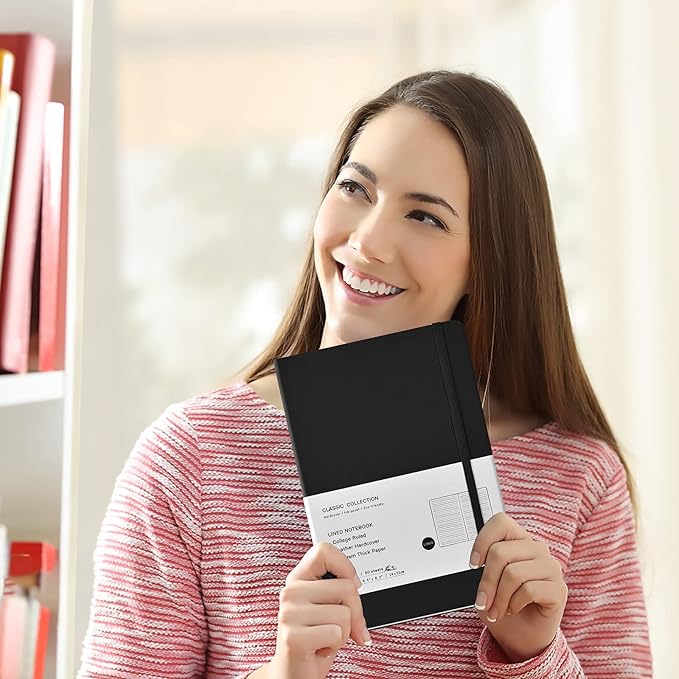 Coopay 24 Pack A5 Journal Notebooks Bulk, 160 Pages, 100GSM Thick Paper, 8.3 x 5.5 inch Hardcover Lined Leather Journals for Writing Office School Business,Bulk Notebook for Work Men Women(Black)