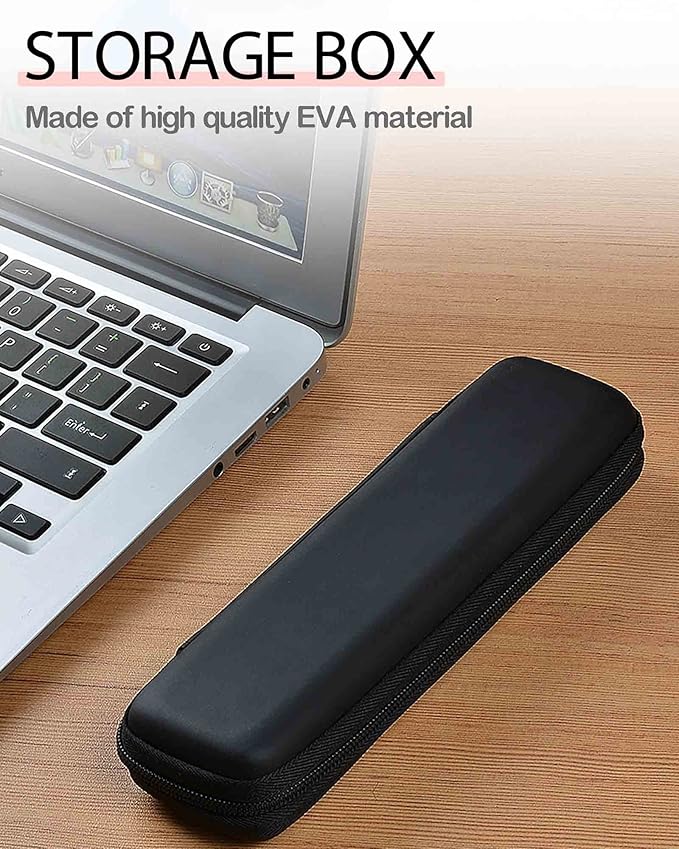 Slim Pencil Case for Adults, Travellers, Insulin Travel, Small Pencil Case Hard Shell, Simple Thin Waterproof Pen Case Organizer Box for Stylus Touch Pen, Art Pen Pencil, Headphones