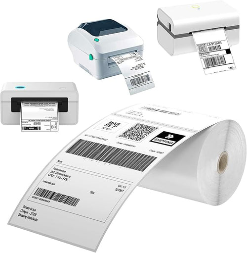 4x6 Thermal Labels - 2500 Labels, Industrial, Direct Thermal, Perforated, Postage, Shipping, Compatible with Zebra, MUNBYN, Polono, USPS, UPS, FedEx, DHL, Amazon, eBay & PAYPAL