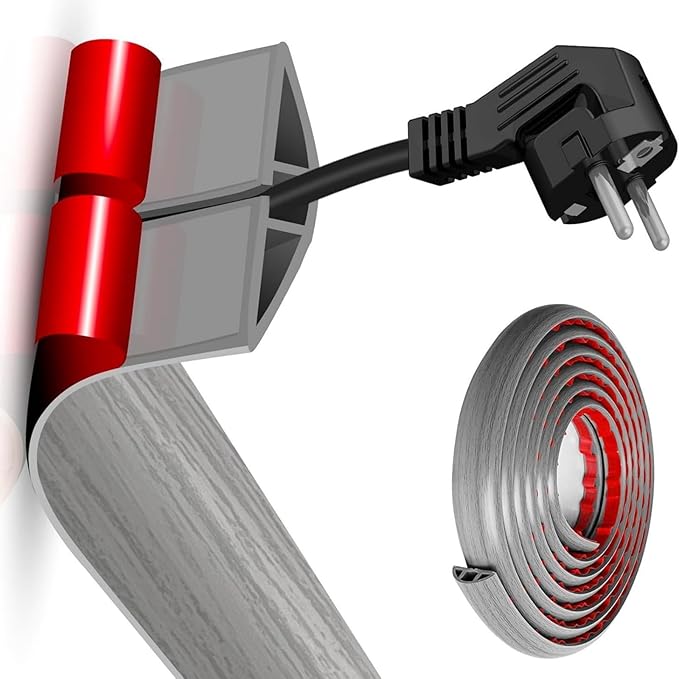 Floor Cable Cover Strips SelfAdhesive Cord Organizers for Wall Durability Wear Resistant for Wall Protections