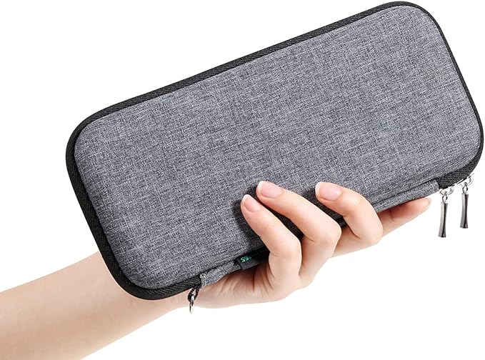 iDream365 Upgraded Hard Pencil Case Box for Adults,Durable Pen Carrying Case with Zipper-Grey