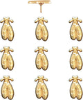Ballet Slipper Push Pins - Gold Ballet Slippers Map Pins for Cork Boards, Maps, or Lapel Use - Designed in USA - Set of 10