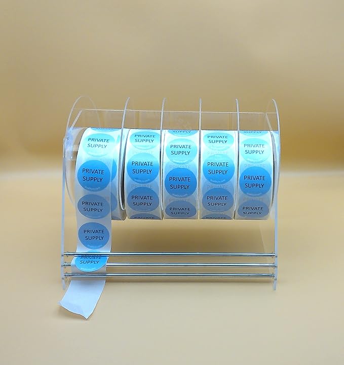 10 Inch, Heavy Duty Adjustable 6-Disk Label Dispenser, by Quality IZ