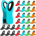 Jetmore 30 Pack Chip Clips Bag Clips, Paper Clips, Binder Clips, Multicolor Magnetic Clip for Food and Other Packages, Multipurpose Refrigerator Magnet Clip, Office Paper Clamps