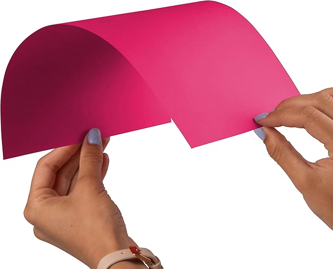 JAM PAPER Colored 24lb Paper - 90 gsm - 8.5 x 11 - Ultra Fuchsia Pink - 50 Sheets/Pack