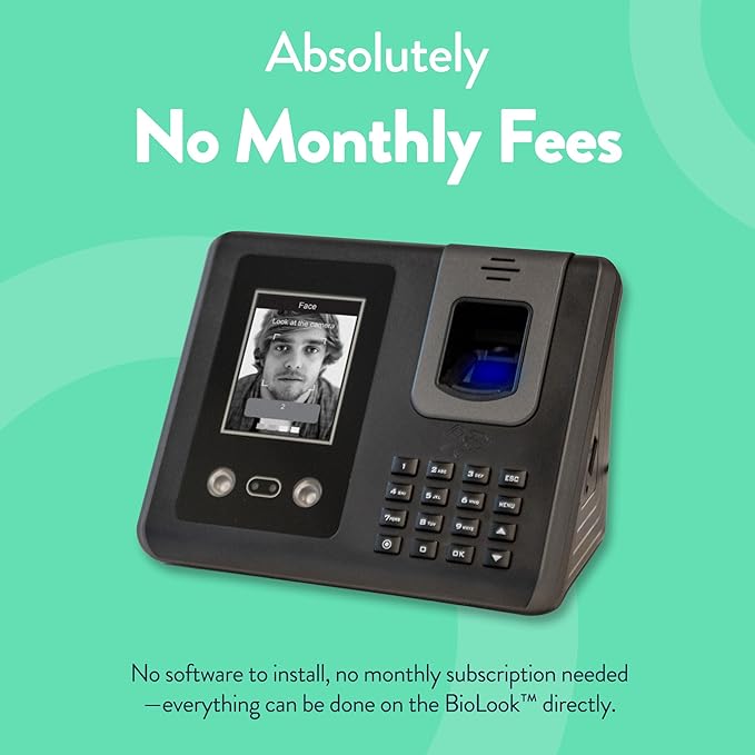 Acroprint Face Recognition Time Clock (No Monthly Fee) - RT200