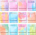 Yinder 24 Pcs Employee Appreciation Sticky Notes New Year Gift Bulk Motivation Sticky Note Pads Inspirational Gift for Teacher Nurse Staff Coworker Office Supply 3 x 3'' (Appreciation,Watercolour)