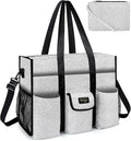 Utility Tote - Water Resistant with 19 Exterior/Interior Pockets - Large Women/Teacher/Work Bag