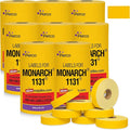 Yellow Pricing Labels for Monarch 1131 Price Gun – 8 Sleeves, 64 Rolls Value Pack - 160,000 Price Marking Labels – with Ink Rolls Included