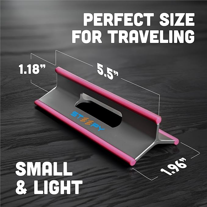 Steepy Laptop Stand for Desk – Adjustable Height, Foldable & Portable Laptop Holder – Ergonomic Computer Stand for Cooling & Comfort – Slip-Proof, Sturdy Design – Universal Fit for 13-17 Inch Devices