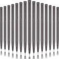 Zonon 15 Pieces Bronze Black Metal Slim Ballpoint Pens Bulk Retractable Metallic Black Ink 1 mm Medium Point Smooth Writing Pens for Wedding Business Office Supplies Student Teachers Men Women Present