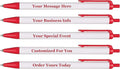 RevMark Personalized Ballpoint Pen, Custom Printed Name, Business or Event Information, Timeless Advertising, USA Made Pens, Promotional Marketing, Smooth Black Ink, Bulk Pack (Red,250 Ct.)
