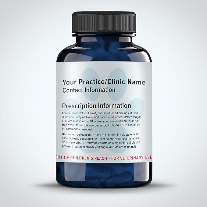 Veterinary Prescription Labels with Paw Print & Warning - LabelValue Brand - 2-⅛ x 2-¾ | Compatible with Dymo 450 LabelWriters and Earlier Models - “Keep Out of Children's Reach” - Warning, Caution
