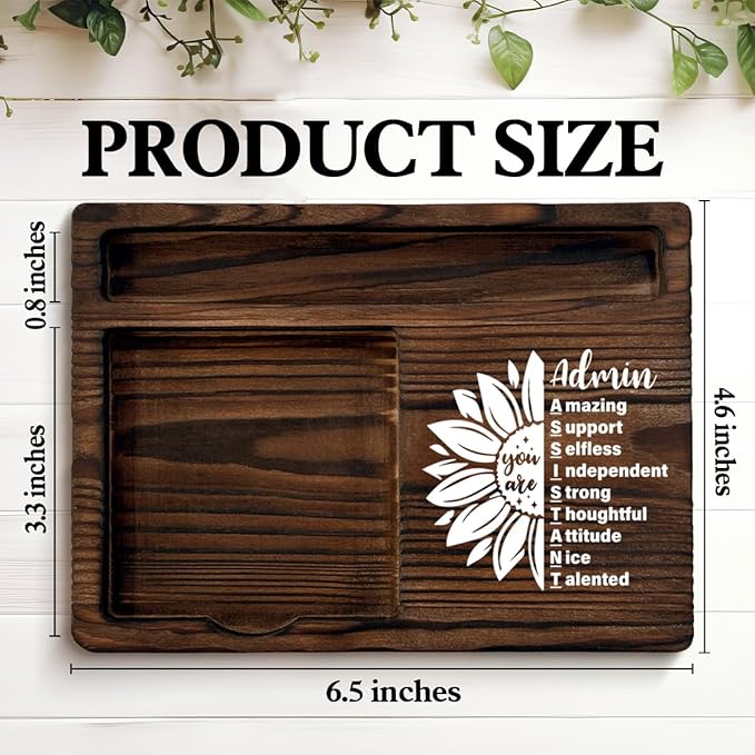 Admin Assistant Gifts for Women, Inspirational Gift for Secretary Admin Assistant, Admins Sticky Note Holder for Office Desk Decor