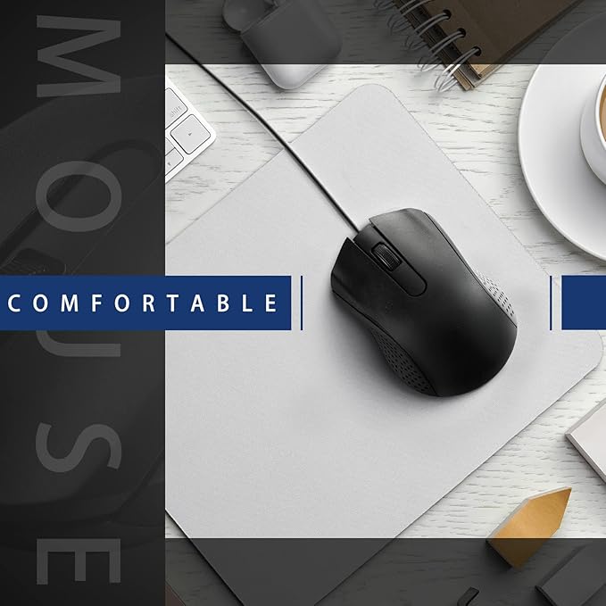 Hoteam 12 Pcs Wired Computer Mouse Bulk Cord USB Computer Mice Ergonomic Wired Mouse for Pcs, Computers, Laptops, Gaming Office Home Supplies(Black)