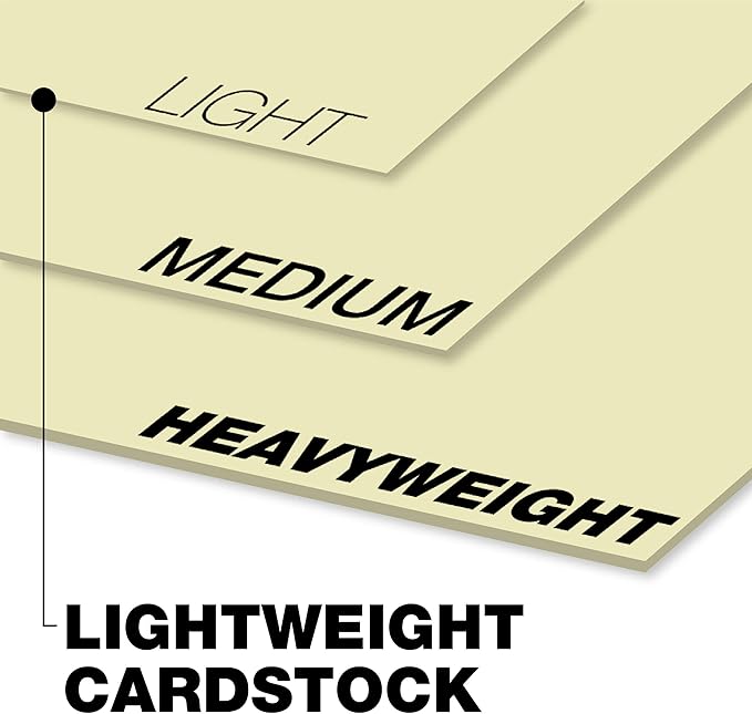 Springhill 8.5” x 11” Ivory Colored Cardstock Paper, 67lb Vellum Bristol, 147gsm, 250 Sheets (1 Ream) – Premium Lightweight Cardstock, Vellum Printer Paper with Textured Finish – 056000R