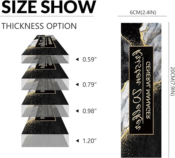 Desk Name Plate Personalized, Custom Name Plate for Desk, Acrylic Desktop Accessories, Office Gift & Decor for Women Men, Teacher Nurse Boss Employee Appreciation Gifts