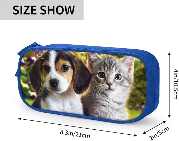 Custom Pencil Case Personalized Add Photo Text Pen Bag Large Capacity Zipper Pencil Box for Office Travel Graduation Gifts