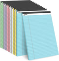 Dynta 12 Pack Legal Pads, 540 Sheets Wide Ruled Lined Writing Note Pads, 8.5 x 11.75 Inch, 45 Sheets Per Notepad, Colored Paper