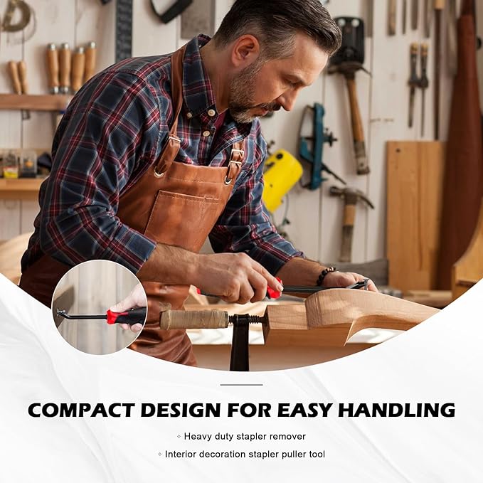 Heavy Duty Staple Remover Tool & Staple Puller, Professional Stapler Removers for Carpet, Upholstery, Wood and Furniture - Carpet and Upholstery Staple Puller Tool, Heavy Duty Staples Remover