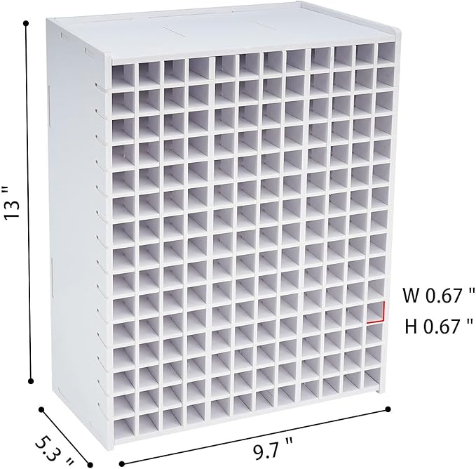 SANFURNEY Marker Pen Organizer Holder for 180 Markers, Craft Art Supply Storage Rack, Desktop Art Marker Pens Colored Pencils Holder Storage Case for Home Classroom Office