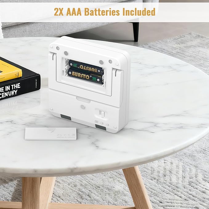 Digital Dual Kitchen Timer, 4 Channels Independent Countdown Timer, Large Display, On/Off, Loud Volume Alarm and Flashing Light with Magnetic Back, Stand, Battery Included (Black)