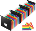3 Pack Accordion File Organizer,13 Pockets Expanding File Folder,Important Large-Capacity Document Organizer with Blank Labels,Water Proof,Suitable for Enterprise, Office, Home Document Storage