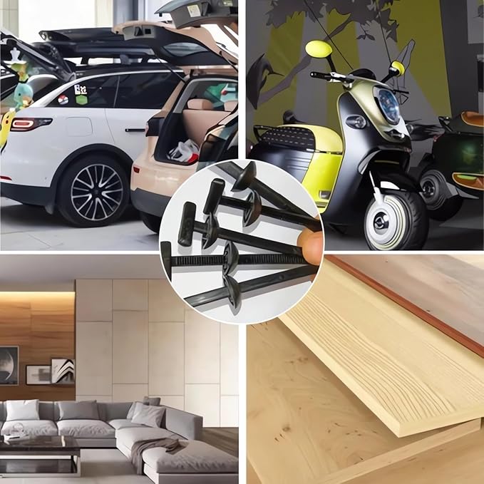 100PCS Nylon Universal Cable Tie Buckle 2026 Upgrade Multipurpose Plastic Cable Ties Tool Heavy Duty Self Locking Nylon Zip Ties UV Resistant Black Zipties for Car Daily Repair (50PCS)