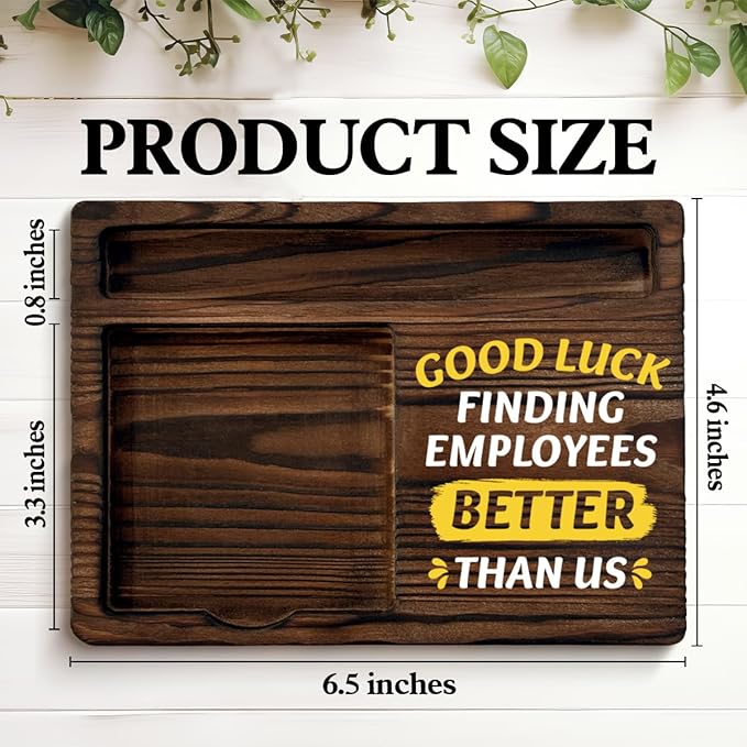 Funny Boss Gifts for Boss's Day Leaving Going Away Thank You Birthday Retirement, Best Boss Gifts Sticky Note Holder for Bosses Office Decor