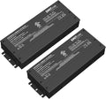 EMITEVER Dimmable Led Driver, 2 Packs 300W AC 110V-277V to DC 24V Transformer, 5-in-1 Dimming: ELV/MLV/TRIAC / 0-10V / 1-10V / 10V PWM/Potentiometer, Waterproof IP67 and UL Listed
