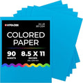 Hygloss Dark Blue Colored Paper - 24 lb, 89 GSM, Acid-Free, Fade-Resistant, 8.5x11-Inch Letter Size Color Copy Paper, 90 Sheets
