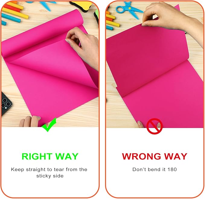 Zubebe 6 Pads 11 x 11 Inch Large Sticky Notes Jumbo Bright Colors Sticky Notepads Self Stick Note Square Memo Post Stickies for Office School, 25 Sheets/pad