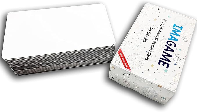 Dry Erase Magnets, Blank Magnetic Dry Erase Labels, 36-Pack, Erasable Magnets for Whiteboard, Multipurpose White Magnetic Labels to Write On for Classroom, Home, Education, Office, 3" x 5"