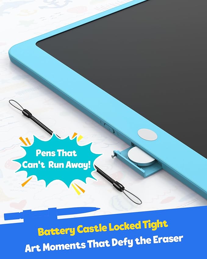 TEKFUN LCD Writing Tablet for Adults, Large Doodle Board, 16 Inch Colorful Drawing Tablet Writing Pad, Toddler Toys for 3 4 5 6 7 8 9 Year Old Girls Boys Teen, Birthday Gifts for Kids (Blue)