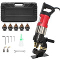 1400W Electric Hydraulic Hole Puncher, 22T Heavy Duty Hydraulic Hole Punch for Metal, Portable Punching Machine with 5 Dies - Precise Drilling for Aluminum Copper Plate Angle Iron Steel, MHP-20