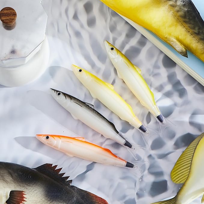 Outus 12 Pieces Fish Pens Fishing Birthday Party Favors Decoration Writing Ballpoint Pens for Office Valentine Day Chinese New Year Gifts (Realistic)