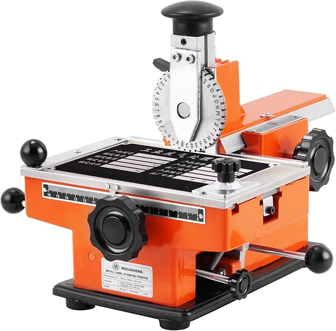 Manual Nameplate Metal Label Stamping Printer Machine Marking Machine for Metal (No.4 Codeword Plate)