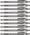 Personalized Pens in BLUE INK With your Custom Logo or Text Pens-Pack of 450- for Marketing, Parties, and Events, 2 in 1 Capacitive Stylus & Ballpoint Pen Compatible With Touchscreen Devices, Grey