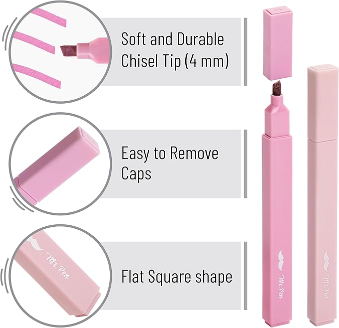 Mr. Pen- Aesthetic Highlighters, 96 Pack, Chisel Tip, Pastel Colors, Bulk Cute Highlighters Assorted Colors