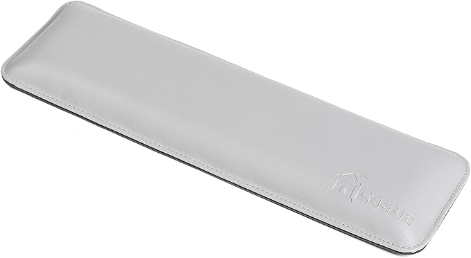 Bailey Tenkeyless by Castle - Wrist Rest for Keyboards with Around 87 Keys - Leather Ergonomic Computer Extra Firm Wrist Support for Typists, Gaming, and Heavy Office Use (Stone, Tenkeyless)