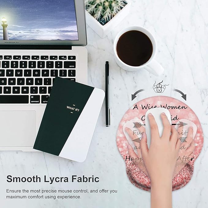 Ergonomic Memory Foam Keyboard and Mouse Support, Non-Slip & Pain Relief Wrist Rest, Comfortable Game and Office Use