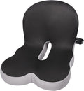 Ergonomic Memory Foam Reenly Back and Seat Cushion & Non-Slip Base with Adjustable Straps for Office Seat Cushion and Car Cushion,Removable Washable Cover- Breathable Mesh