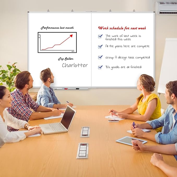 Large Whiteboard, 60 X 36 Inches Big Whiteboard for Wall, Dry Erase White Board for Office Home & School