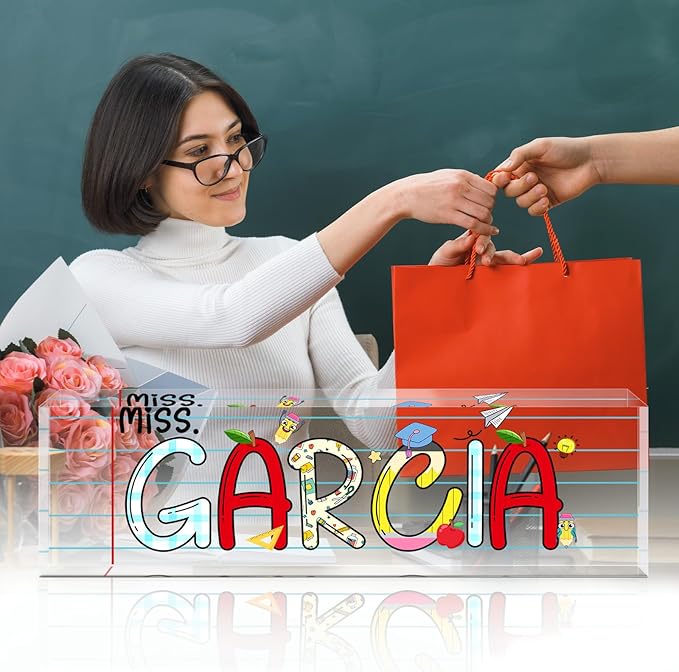 Custom Acrylic Name Plate for Desk, Employee Appreciation Gifts, Personalized Office Decor, Funny Gifts for Coworkers, Boss, Teacher