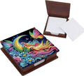 Woman Diamond Painting Kit Note Box,Memo Paper Storage Box Diamond Art,Sticky Note Holder Diamond Art,Diamond Painting Memo Pad For Office Desk. (Woman)