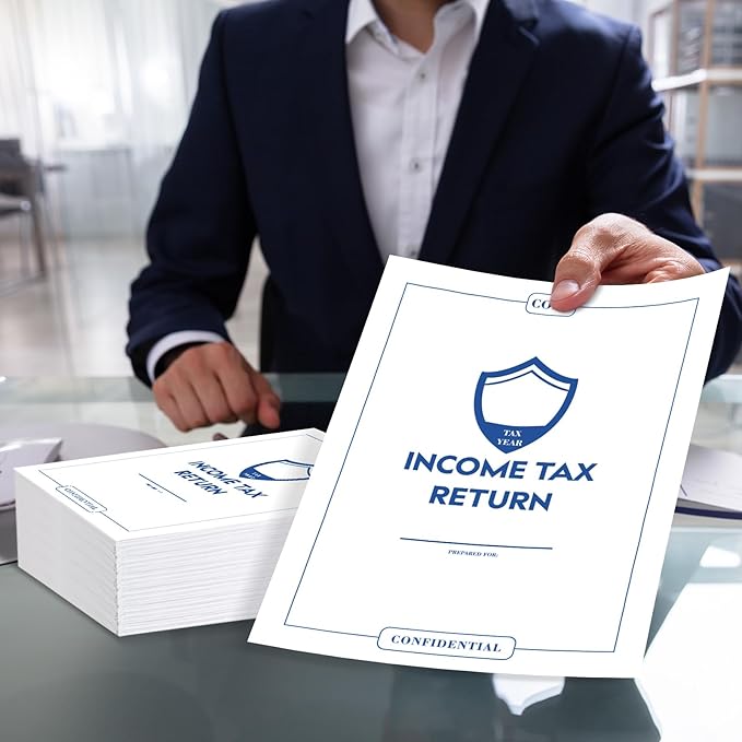 Engrowtic 500 Pcs Income Tax Return Envelope for Tax Preparers 9 x 12 Inches Open End Security Envelopes for Office Business Legal Documents Catalog Paper Mailing, White