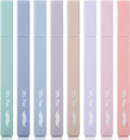Mr. Pen Aesthetic Highlighters - 8 pcs Chisel Tip Morandi Colors No Bleed Bible Pastel Highlighter Set