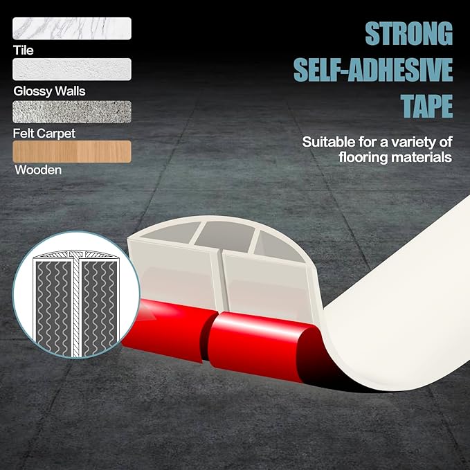 Floor Cord Cover Cable Cavity Self Adhesive Cord Hider Floor 10FT Floor Cable Management Power Cord Protector Floor Electric Cord Covers for Offices, Gym, Exhibitions (Beige, 1.18" x 10')