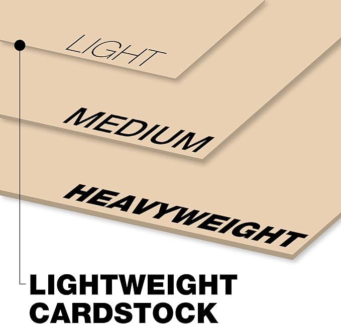 Springhill 8.5” x 11” Tan Colored Cardstock Paper, 67lb Vellum Bristol, 147gsm, 250 Sheets (1 Ream) – Premium Lightweight Cardstock, Vellum Printer Paper with Textured Finish – 096000R